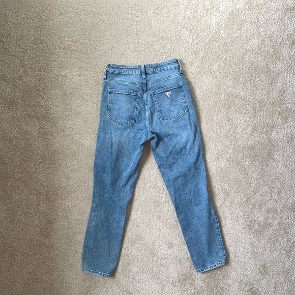 GUESS Distressed High-Rise Mom Jeans - Picture 2 of 3